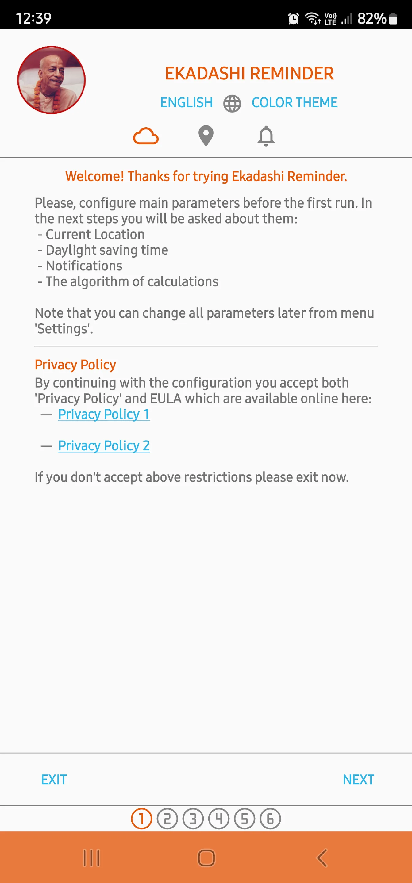 Ekadashi Reminder for ISKCON | Indus Appstore | Screenshot