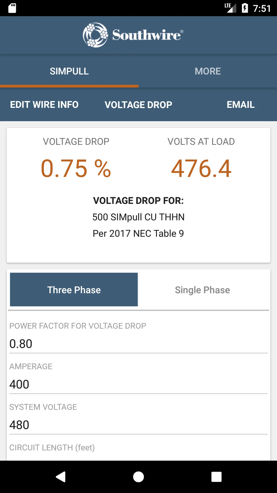 SIMpull 600V Calculator | Indus Appstore | Screenshot