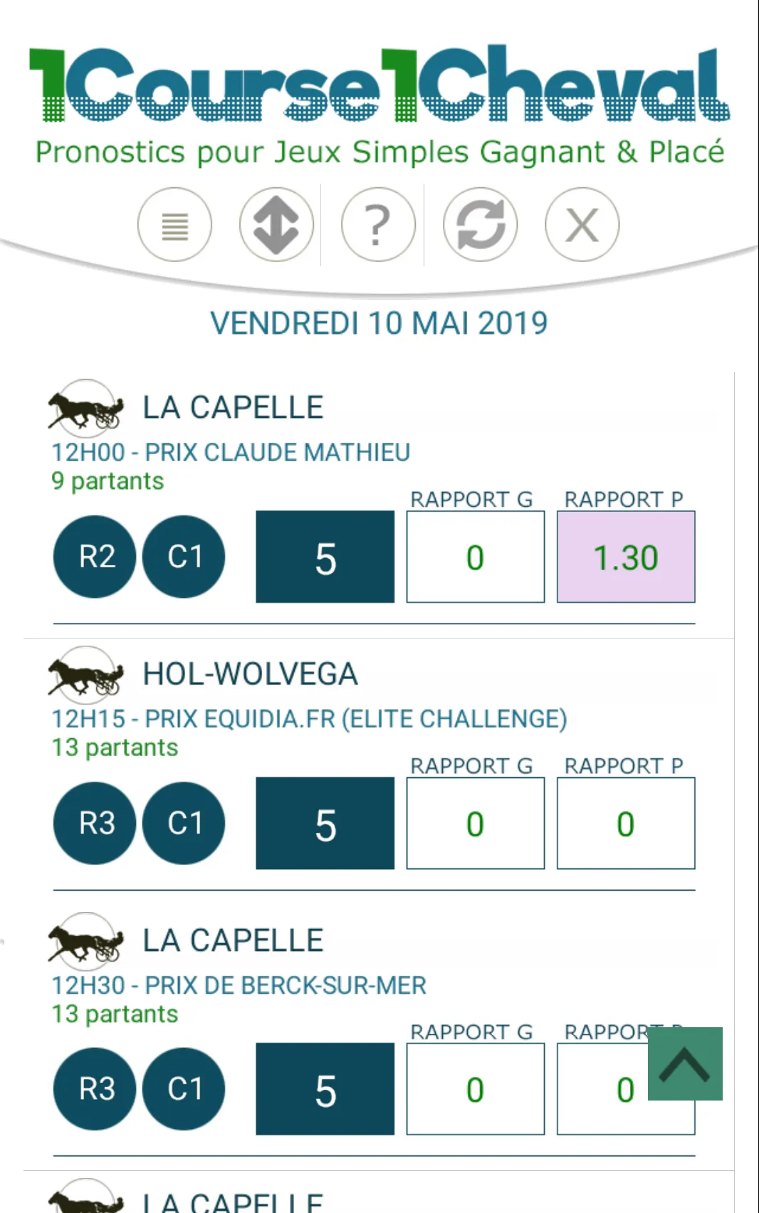 1Course 1Cheval - Pronostic | Indus Appstore | Screenshot