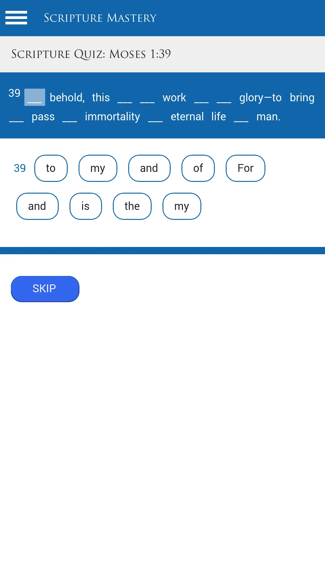 LDS Scripture Mastery | Indus Appstore | Screenshot