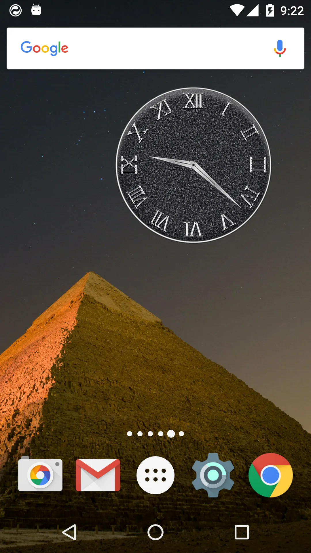 Simple Clock Widget | Indus Appstore | Screenshot