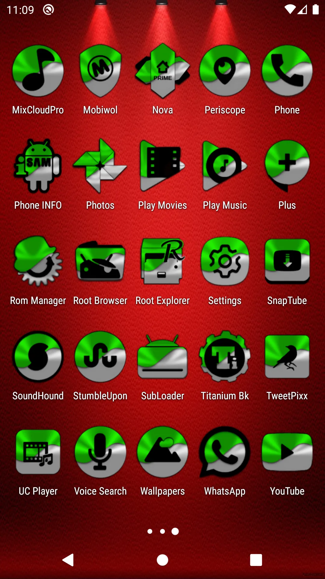 Half Light Green Icon Pack | Indus Appstore | Screenshot