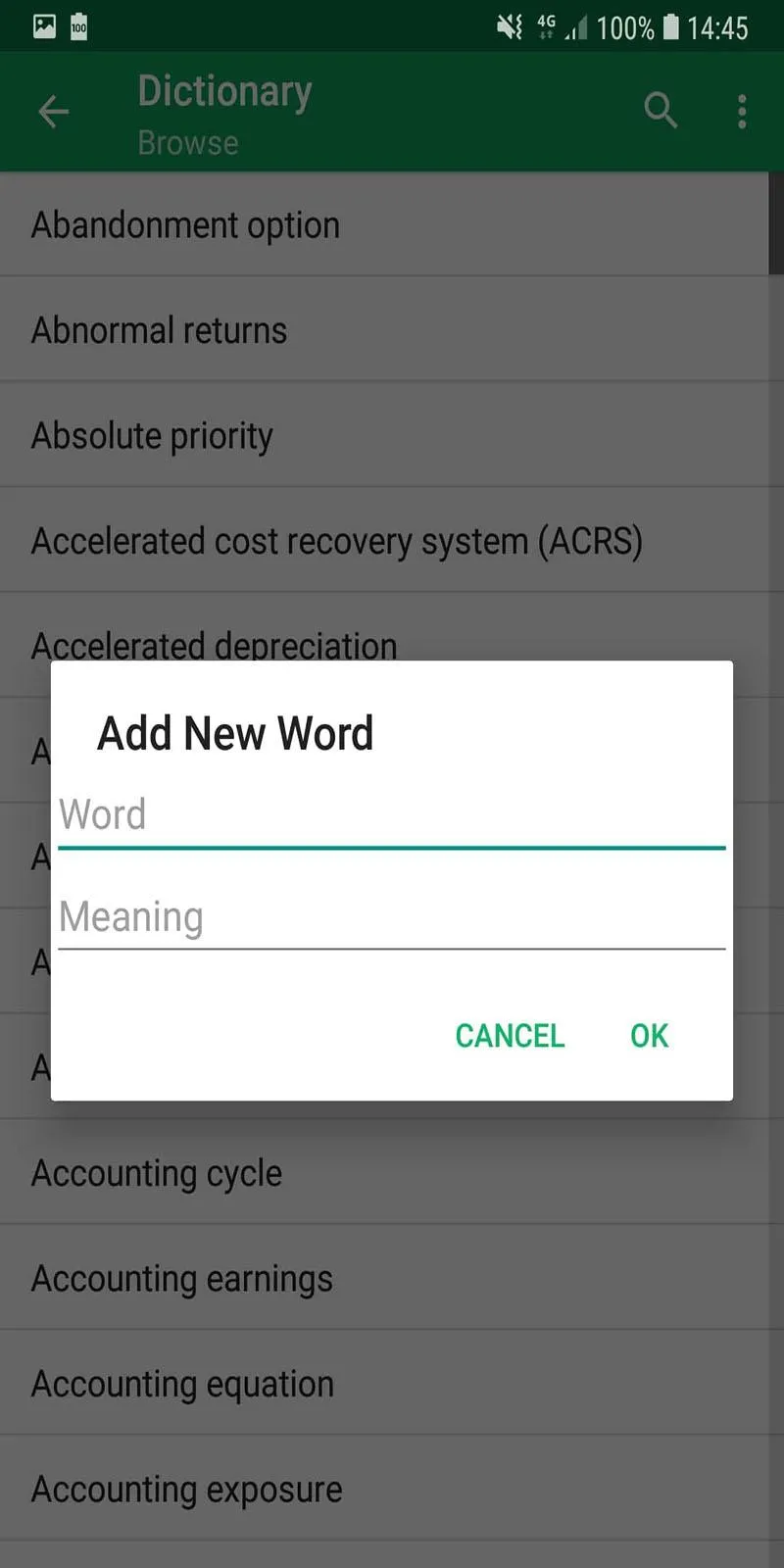 Accounting Dictionary Offline | Indus Appstore | Screenshot