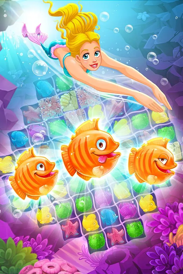 Mermaid - treasure match-3 | Indus Appstore | Screenshot