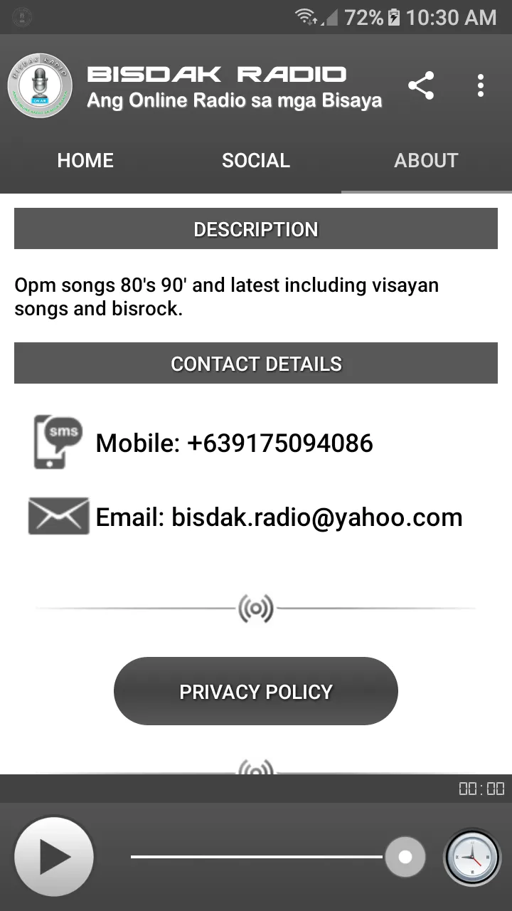 Bisdak Radio | Indus Appstore | Screenshot