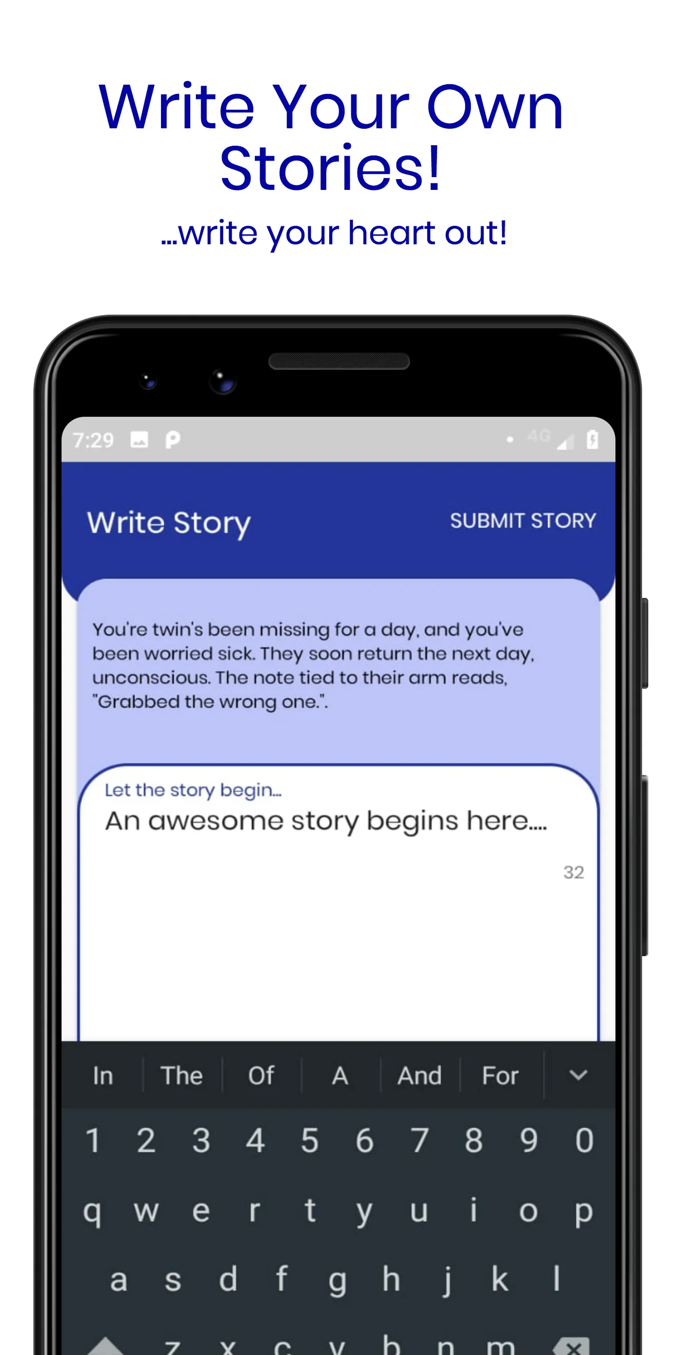 Writing Prompts - An Online Co | Indus Appstore | Screenshot