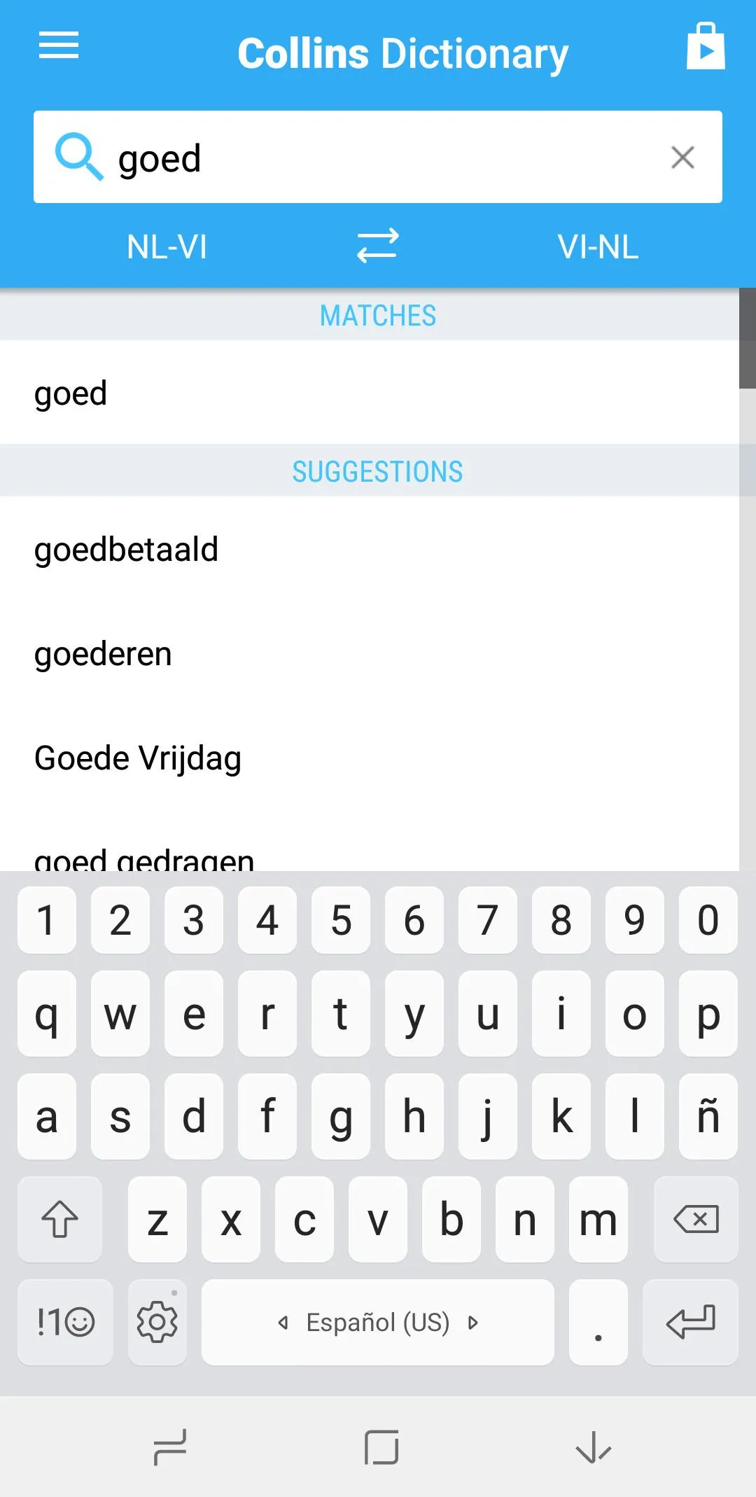 Vietnamese-Dutch Dictionary | Indus Appstore | Screenshot