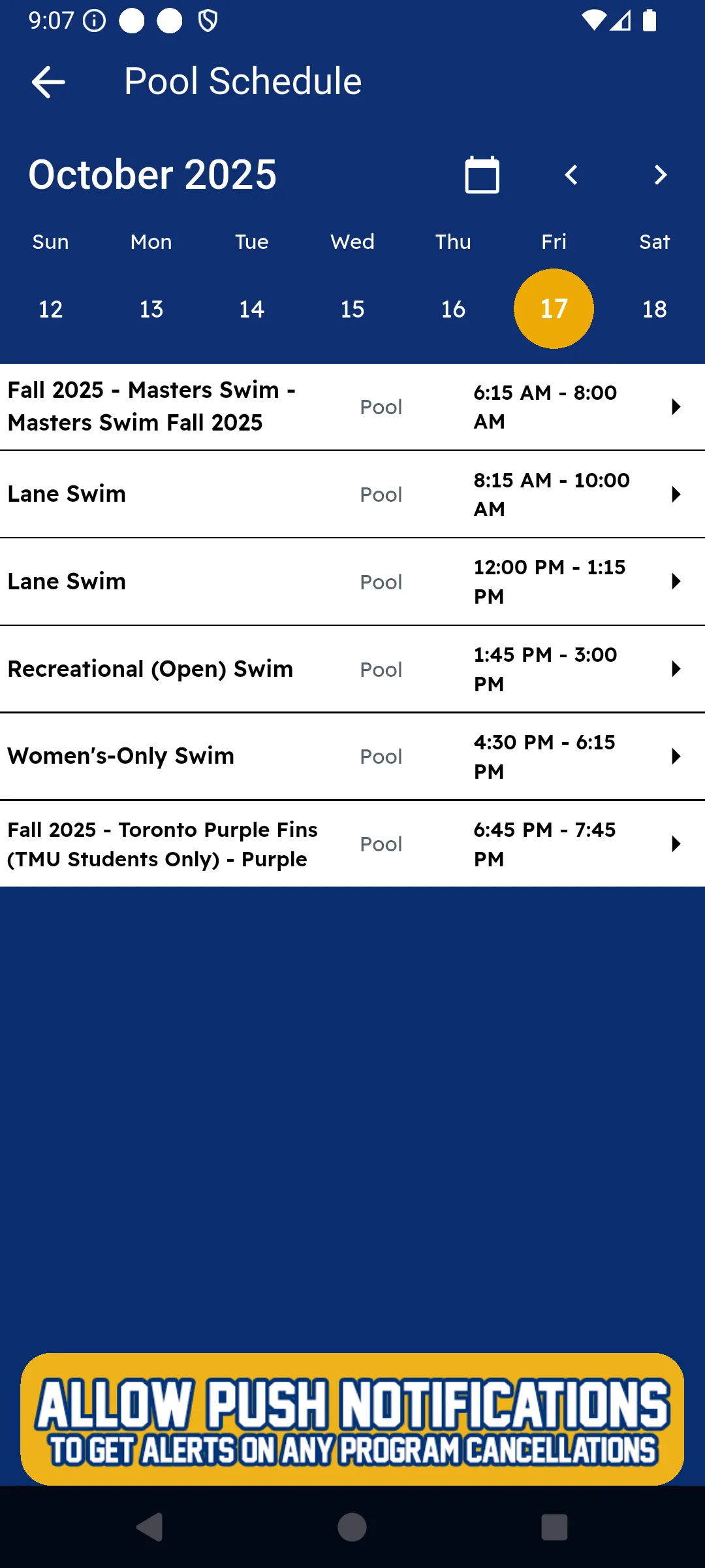 TMU Recreation | Indus Appstore | Screenshot