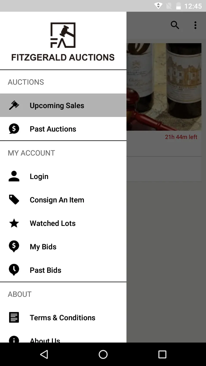 Fitzgerald Wine Auctions | Indus Appstore | Screenshot