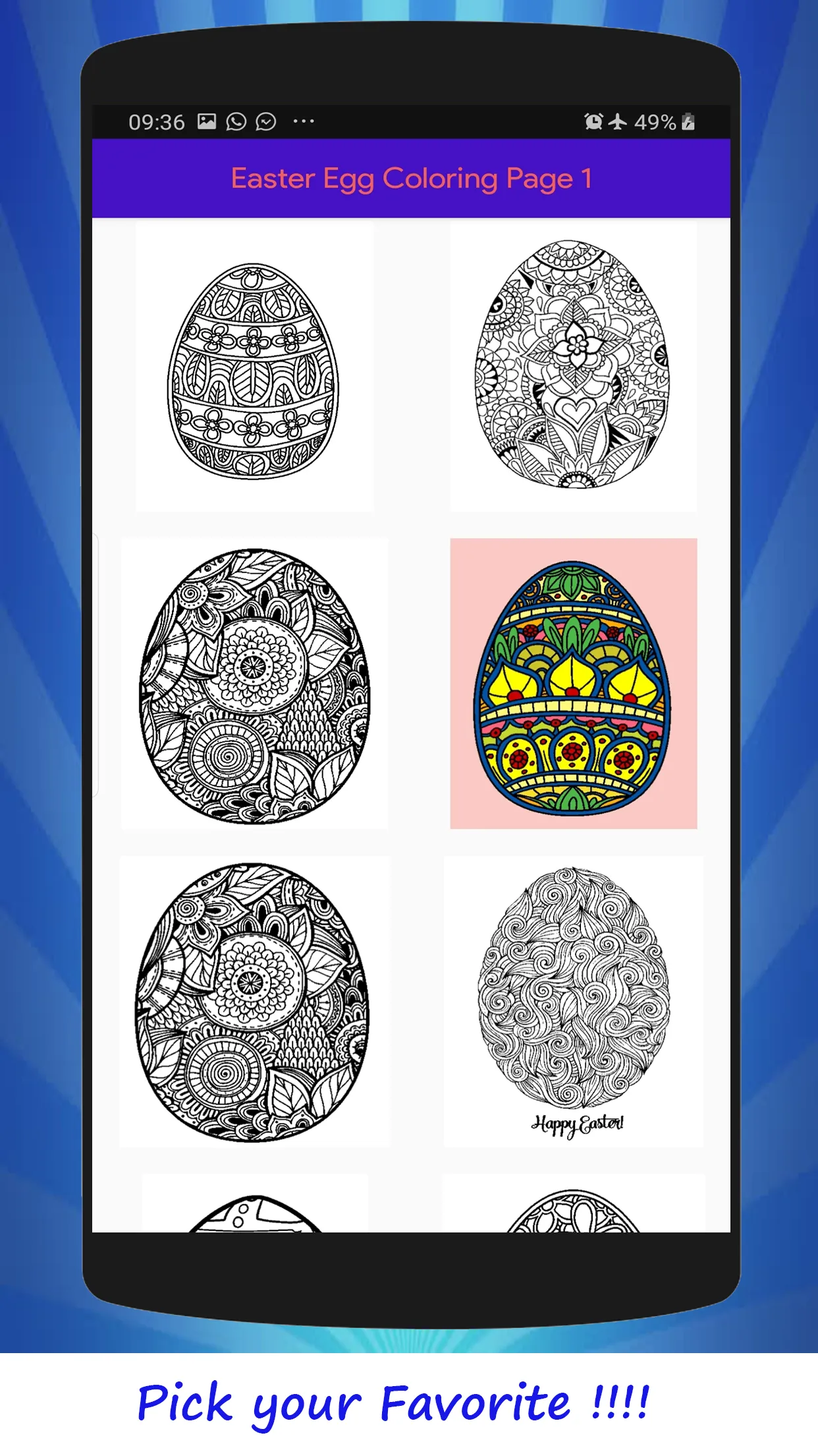 Easter Egg Coloring Book | Indus Appstore | Screenshot