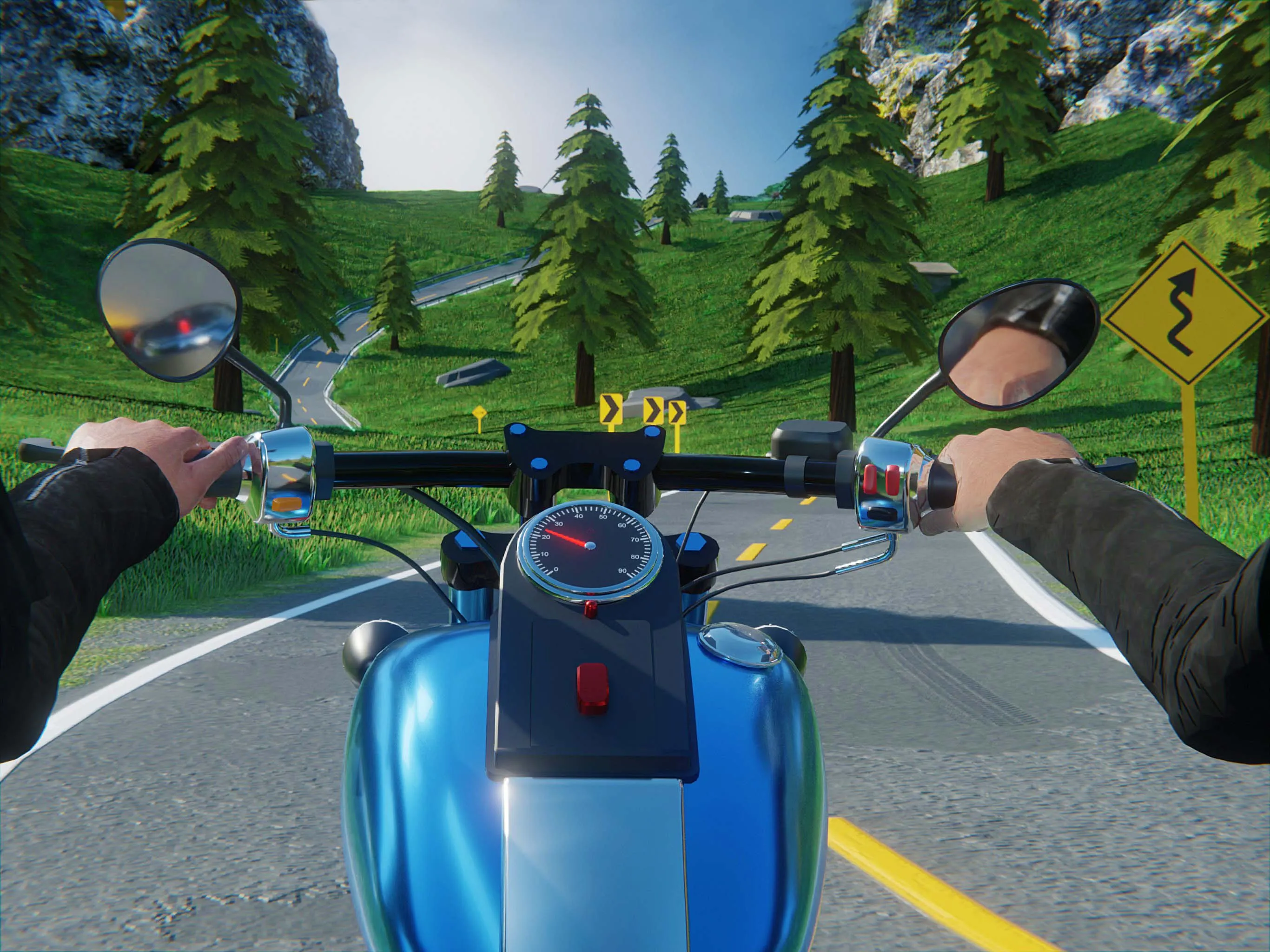 Motorcycle Long Road Trip Game | Indus Appstore | Screenshot