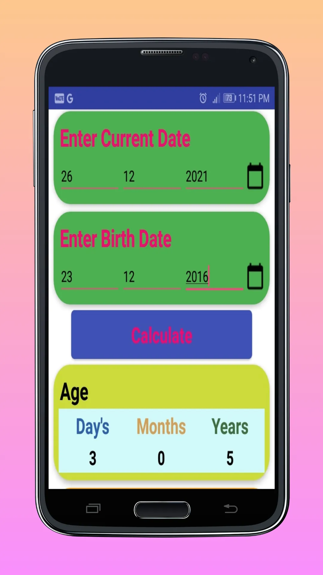 Age Calculator | Indus Appstore | Screenshot