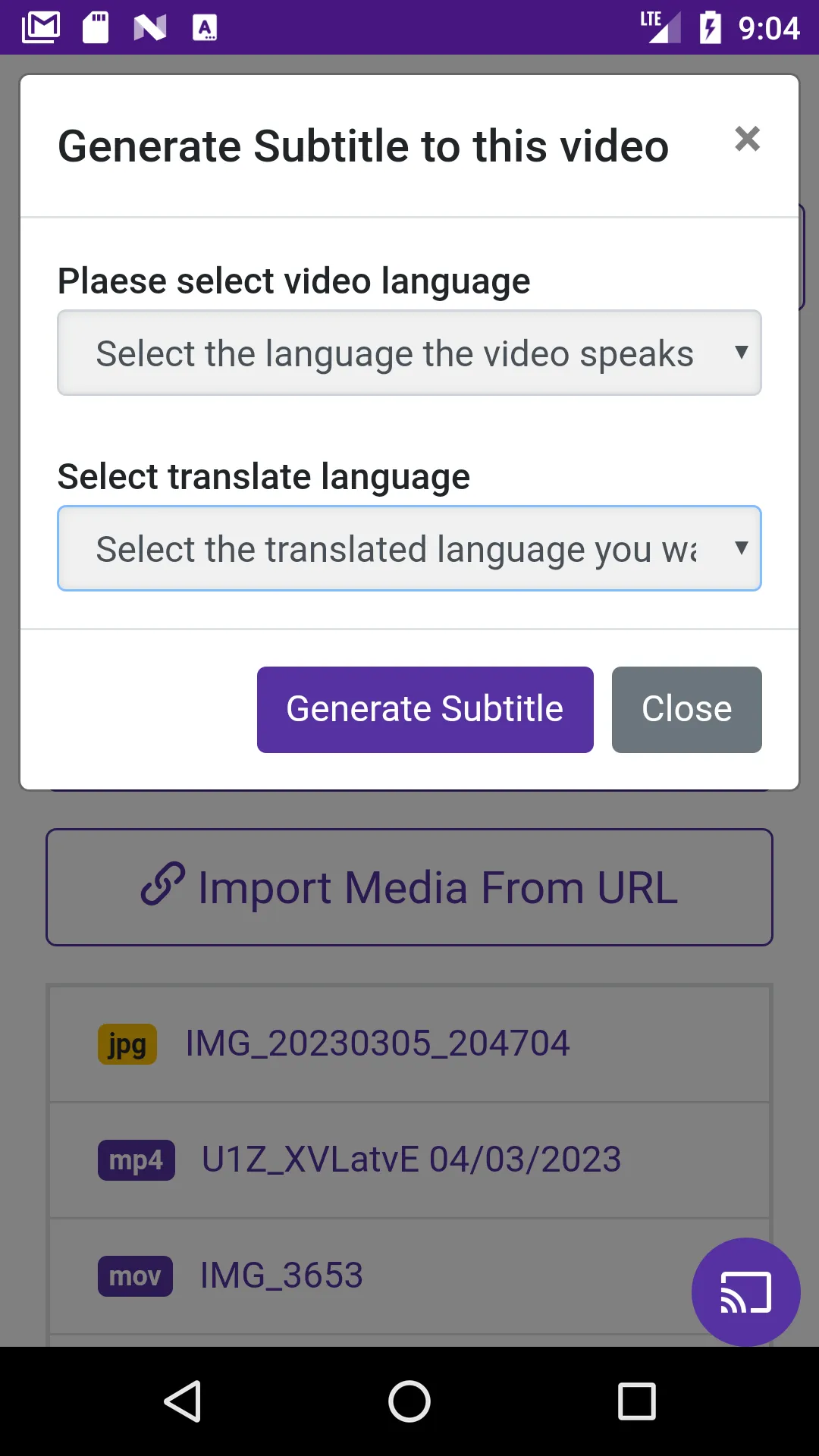 Video Subtitle Generator | Indus Appstore | Screenshot