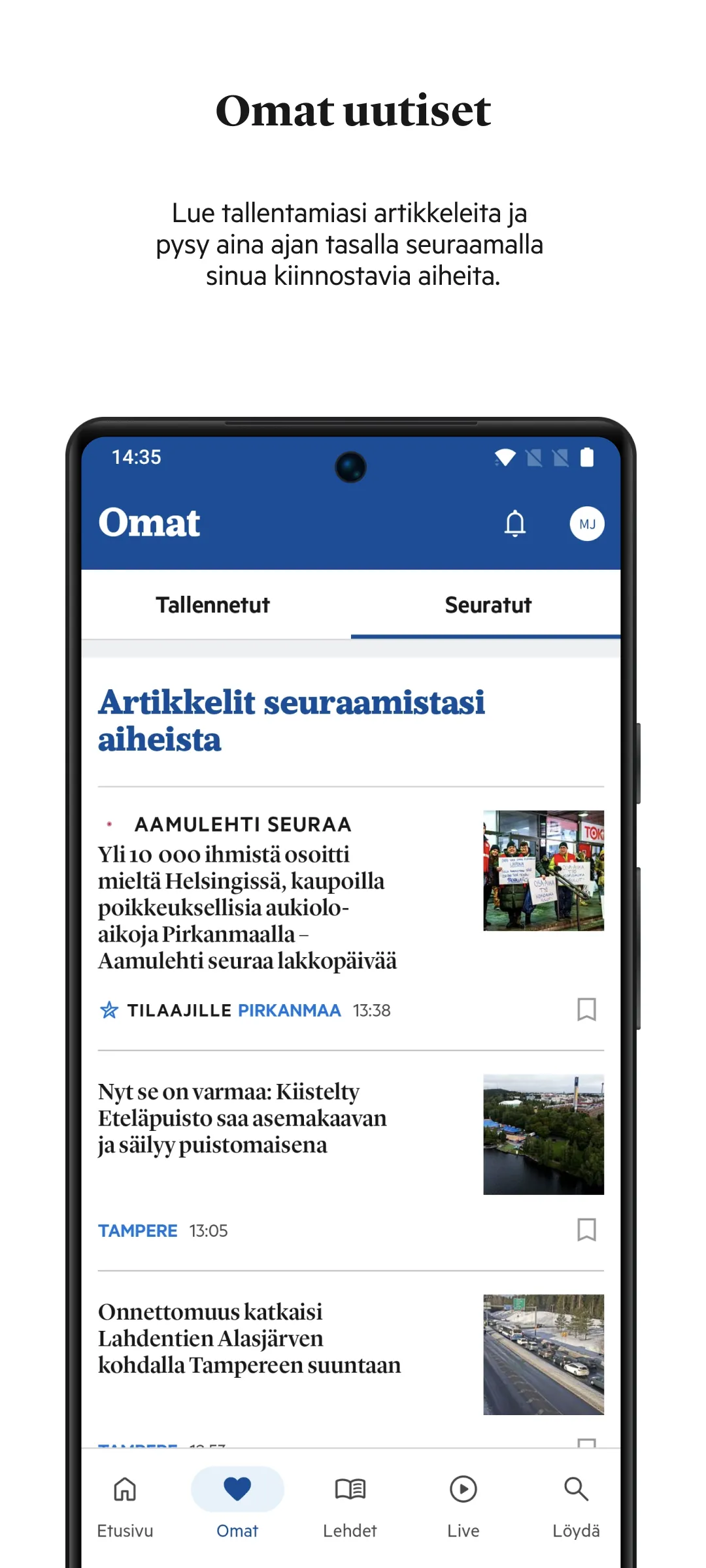 Aamulehti | Indus Appstore | Screenshot