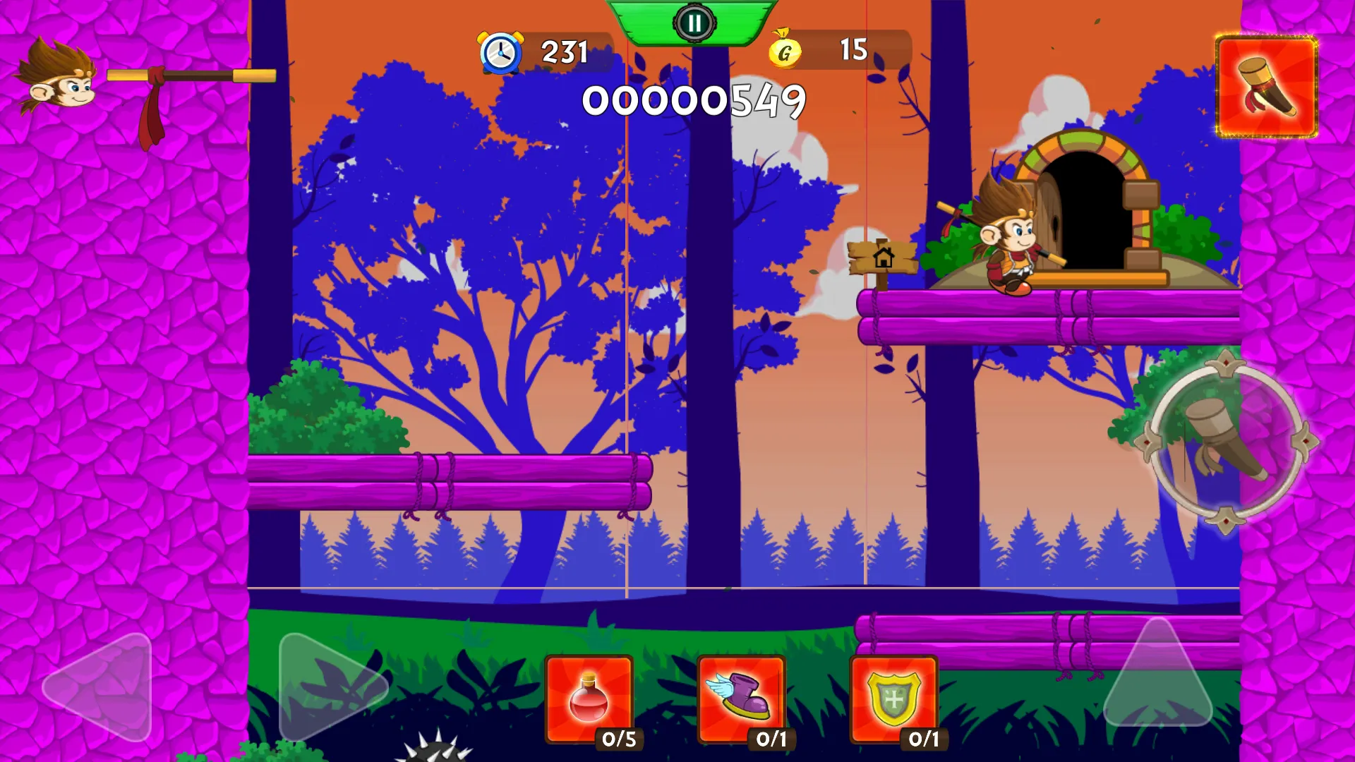 Jungle Monk Retro | Indus Appstore | Screenshot