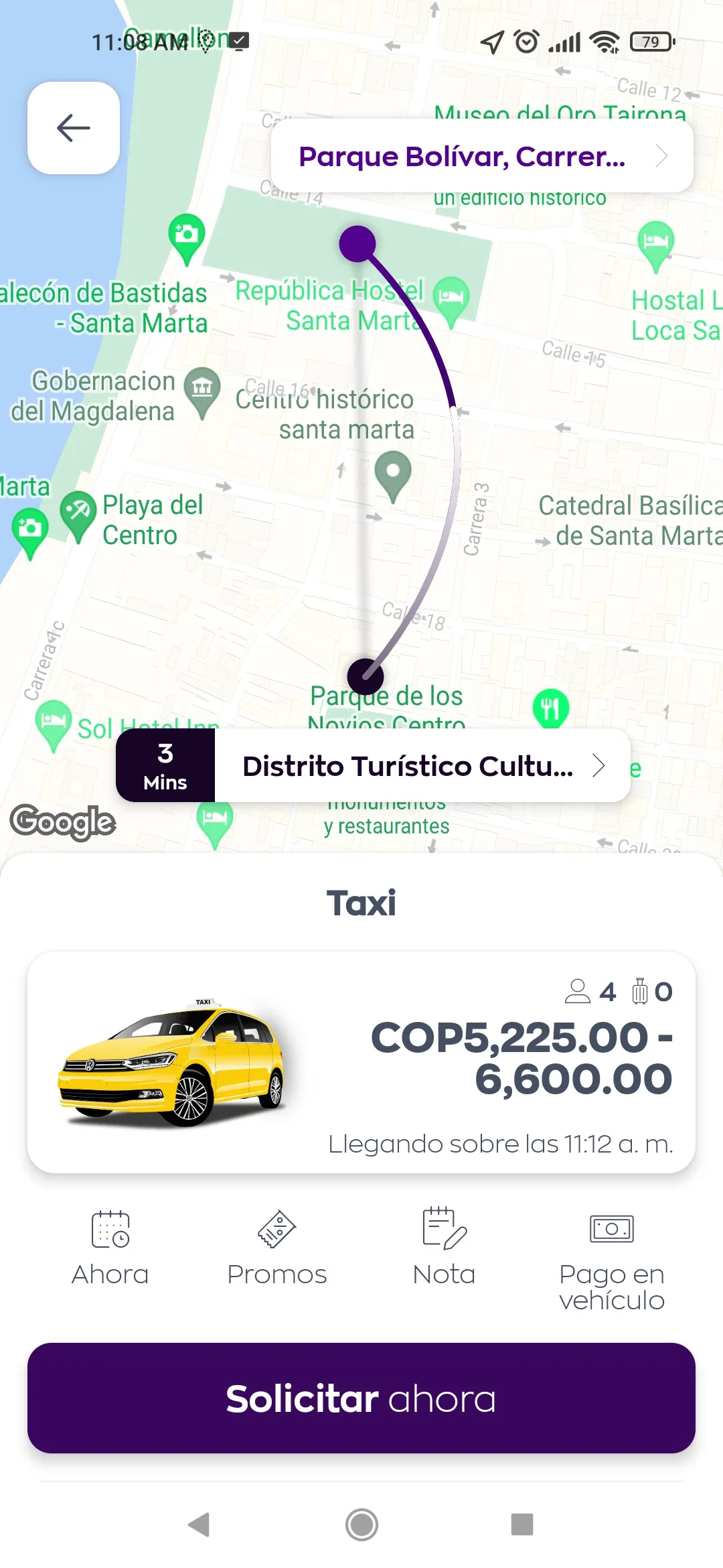 Taxi Santa Marta | Indus Appstore | Screenshot