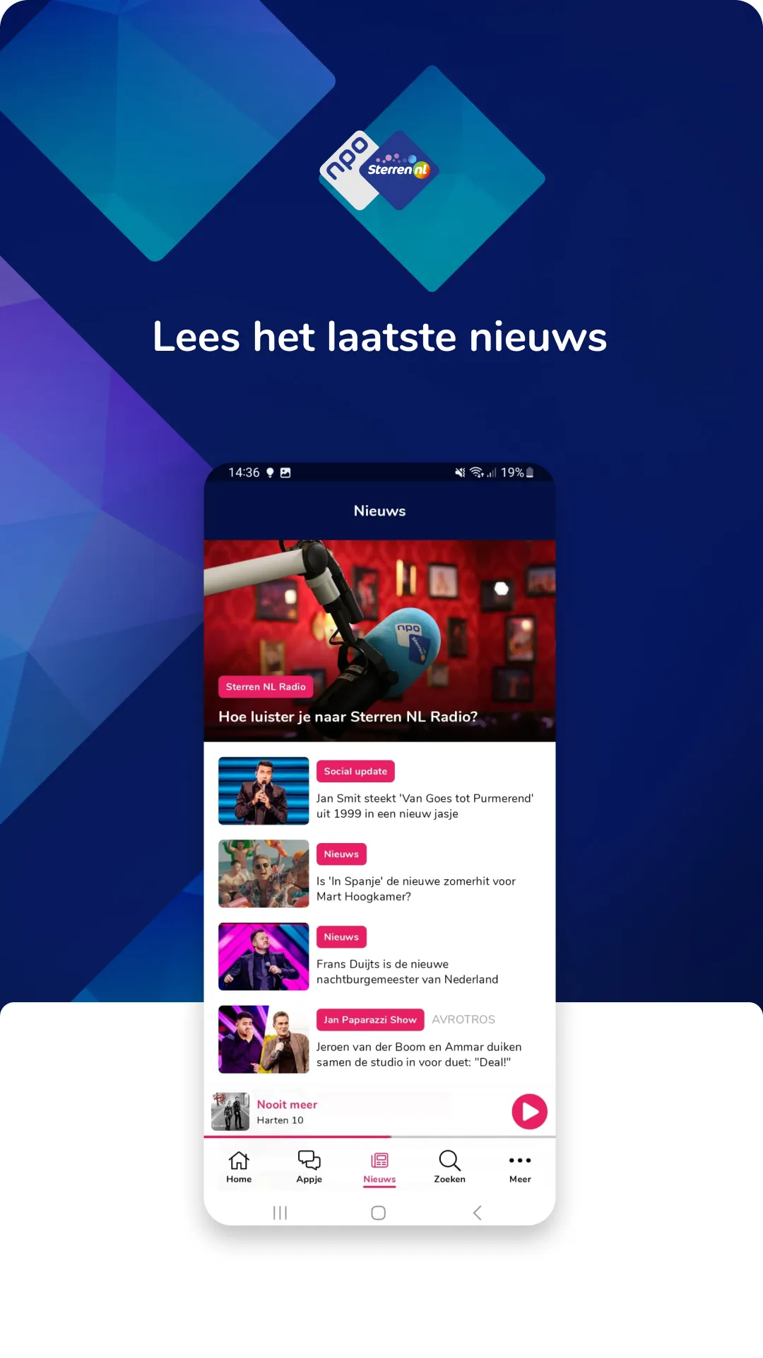 NPO Sterren NL | Indus Appstore | Screenshot