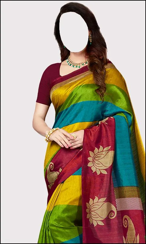 Fashion Women Saree Photo Suit | Indus Appstore | Screenshot