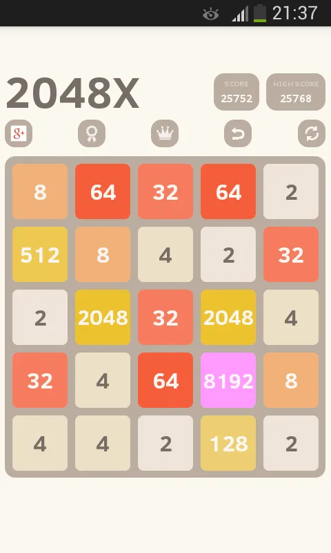 2048 Extreme (5X5) | Indus Appstore | Screenshot