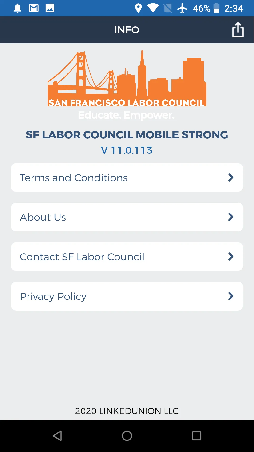 SF Labor Council | Indus Appstore | Screenshot