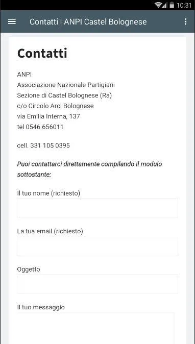 ANPI - Castel Bolognese | Indus Appstore | Screenshot