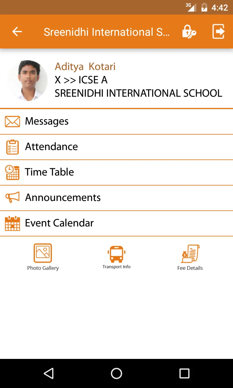 Sree Nidhi Parent Portal | Indus Appstore | Screenshot