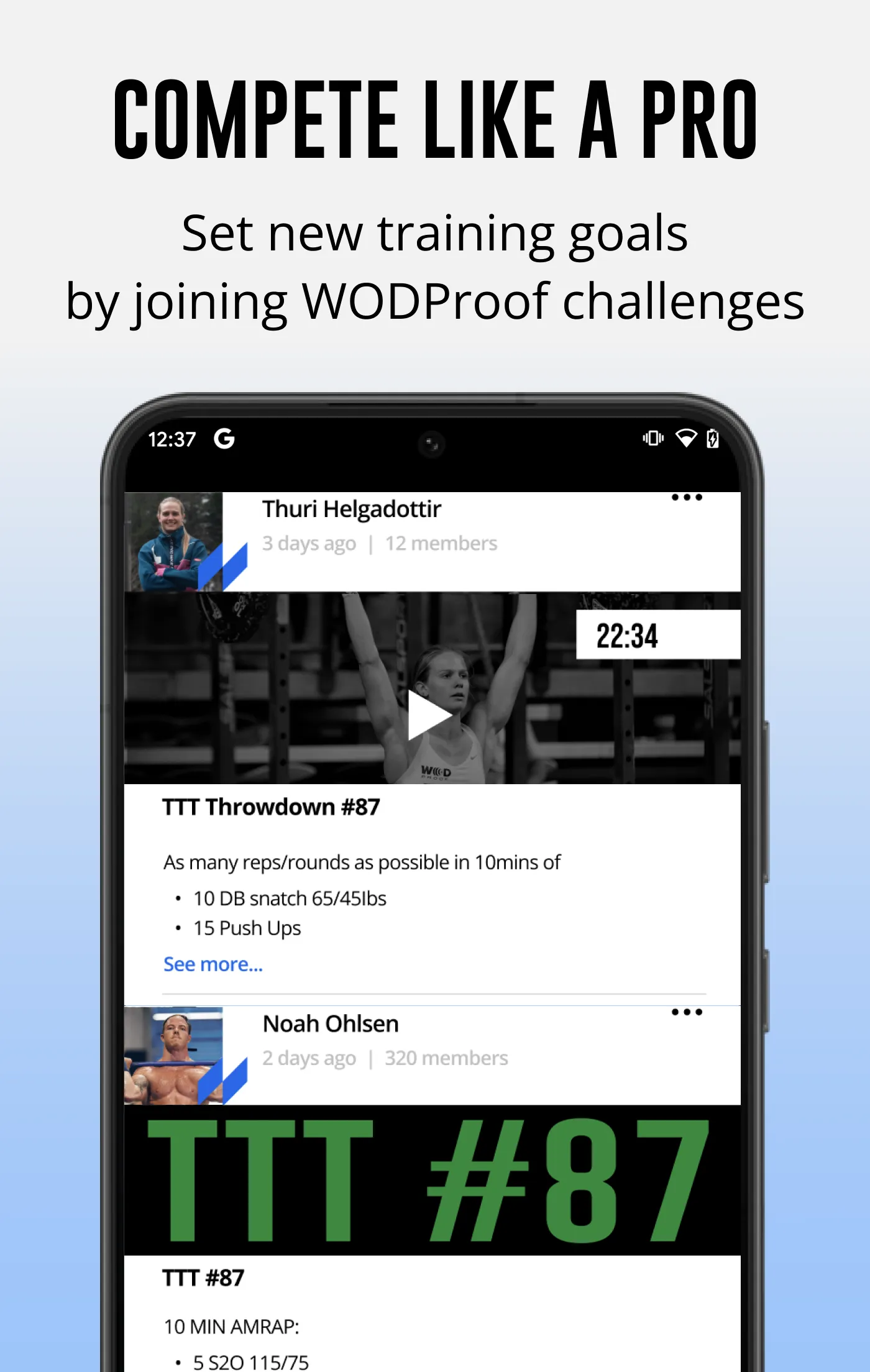 WODProof: WOD Recorder & Timer | Indus Appstore | Screenshot