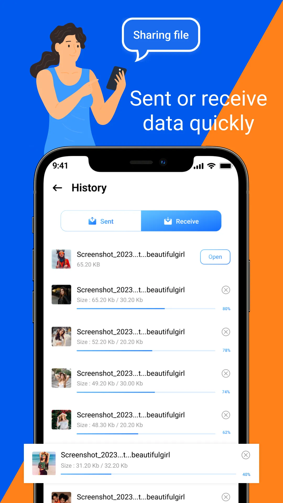 Xsend File Transfer एकजेडर | Indus Appstore | Screenshot