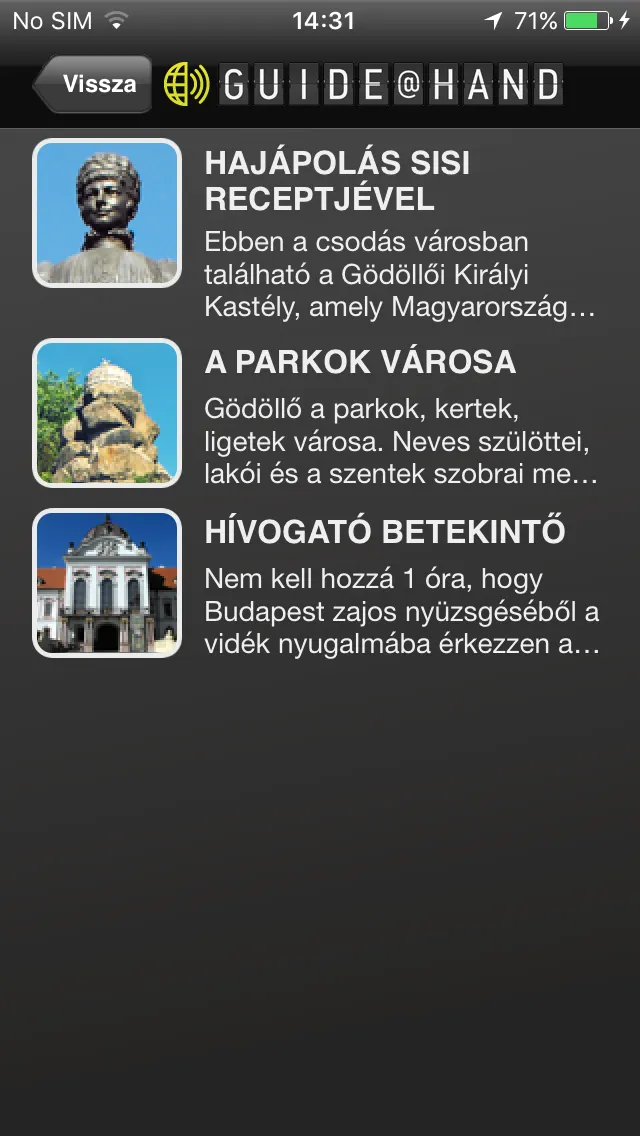 Gödöllő GUIDE@HAND | Indus Appstore | Screenshot