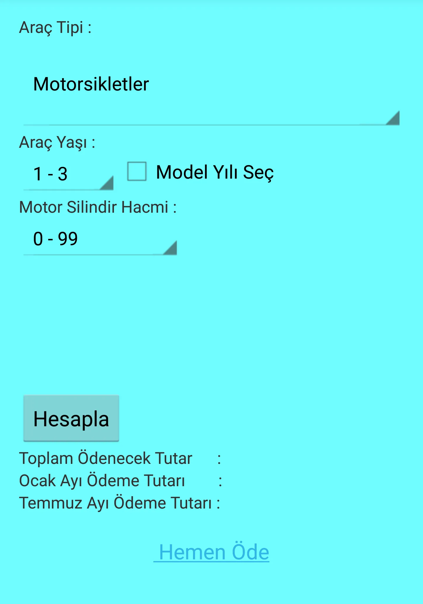 MTV Hesaplama 2024 | Indus Appstore | Screenshot