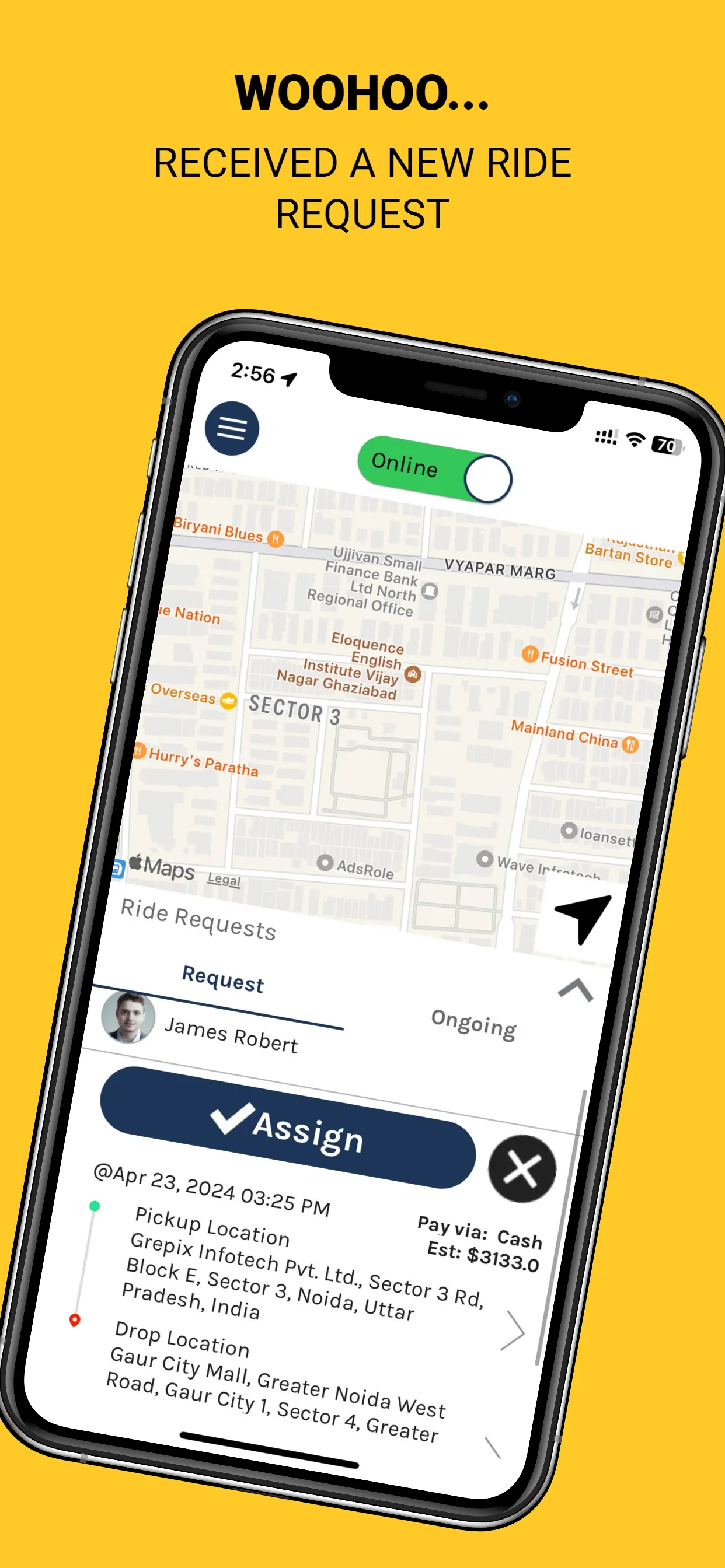 HireMe - Taxi app for Drivers | Indus Appstore | Screenshot