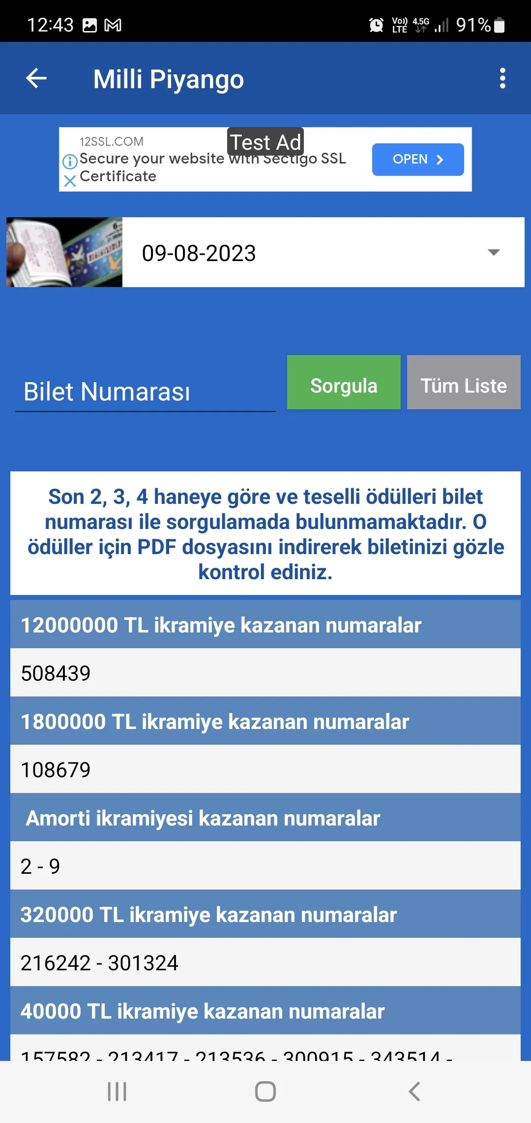 Şans Oyunları | Indus Appstore | Screenshot