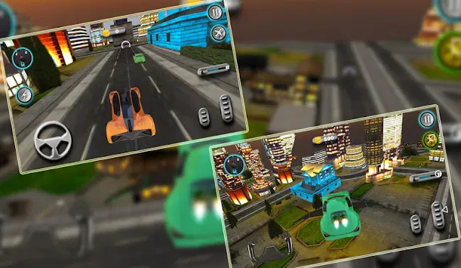 Sports Car Flying 3d | Indus Appstore | Screenshot