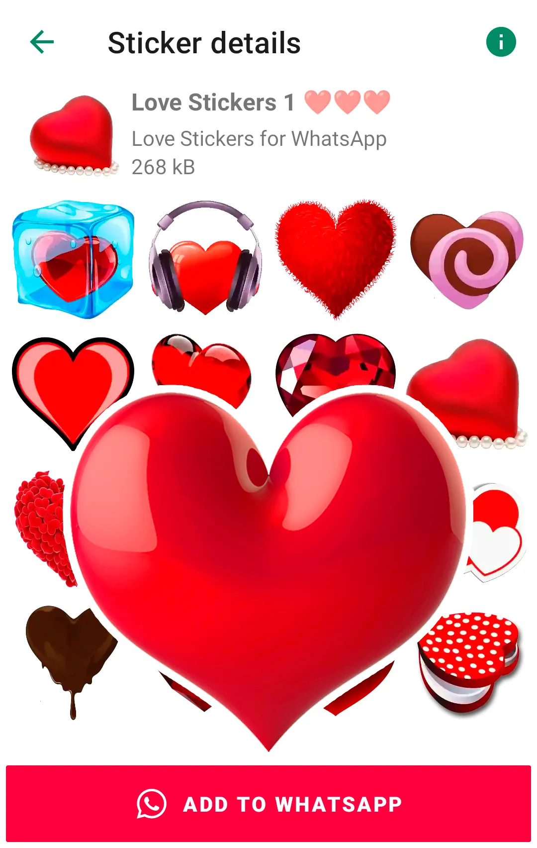 Love Stickers for WhatsApp | Indus Appstore | Screenshot