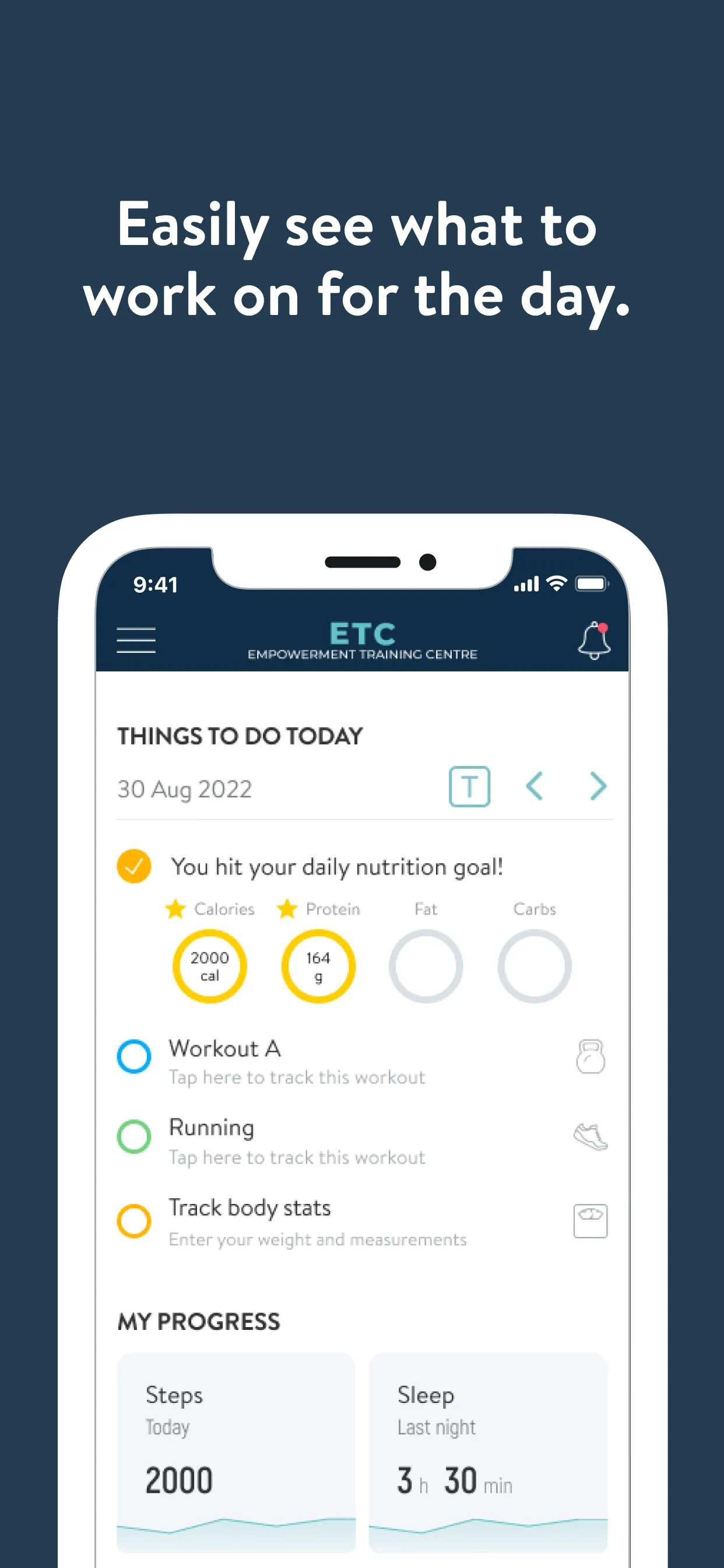 ETC Fitness App | Indus Appstore | Screenshot