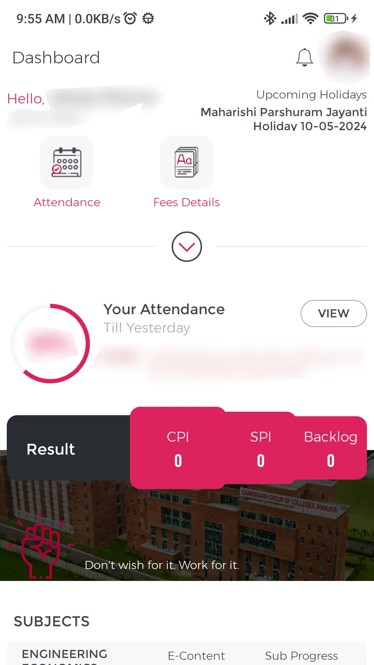 CGC Student Login | Indus Appstore | Screenshot