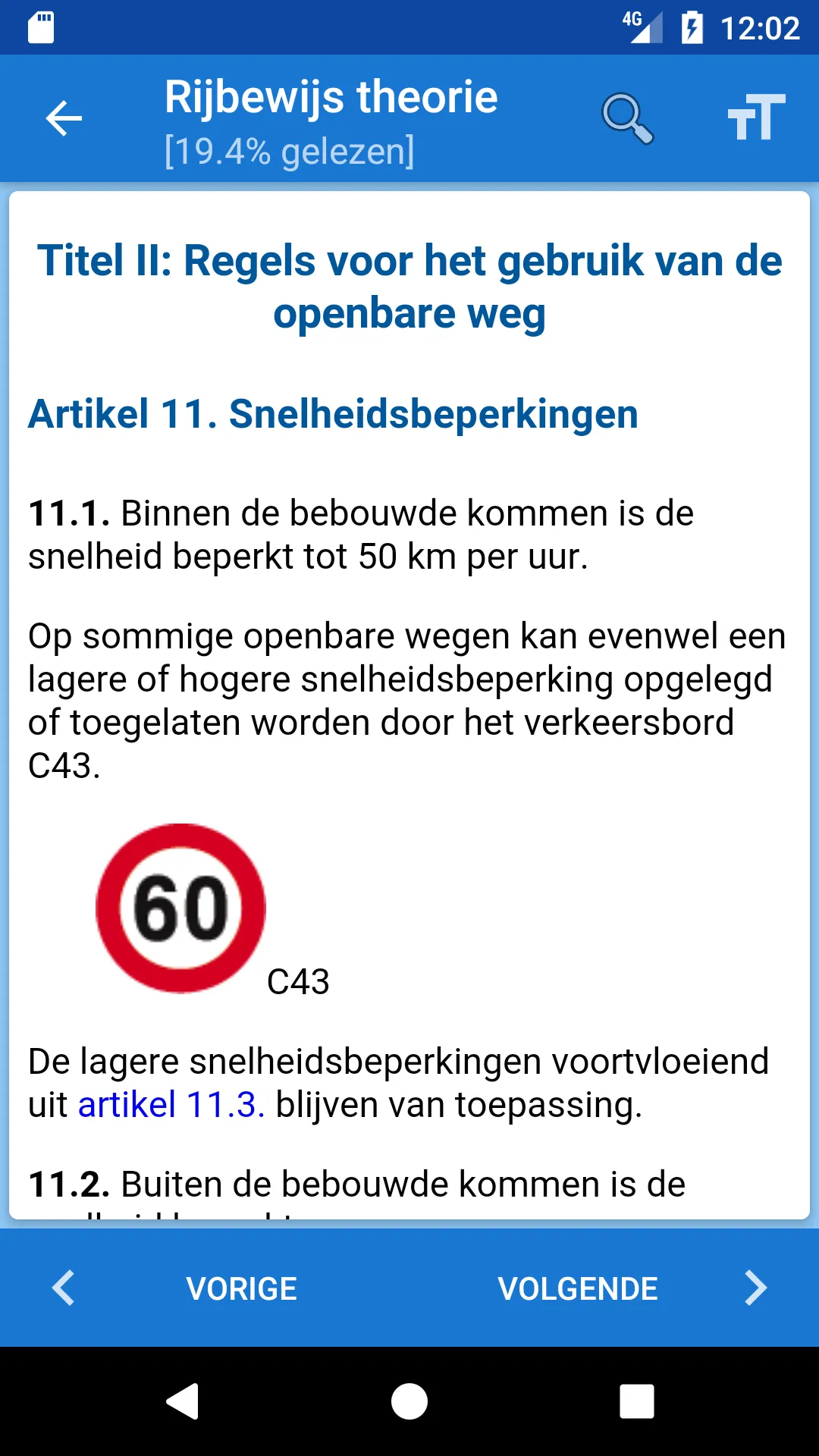 Rijbewijs theorie België | Indus Appstore | Screenshot