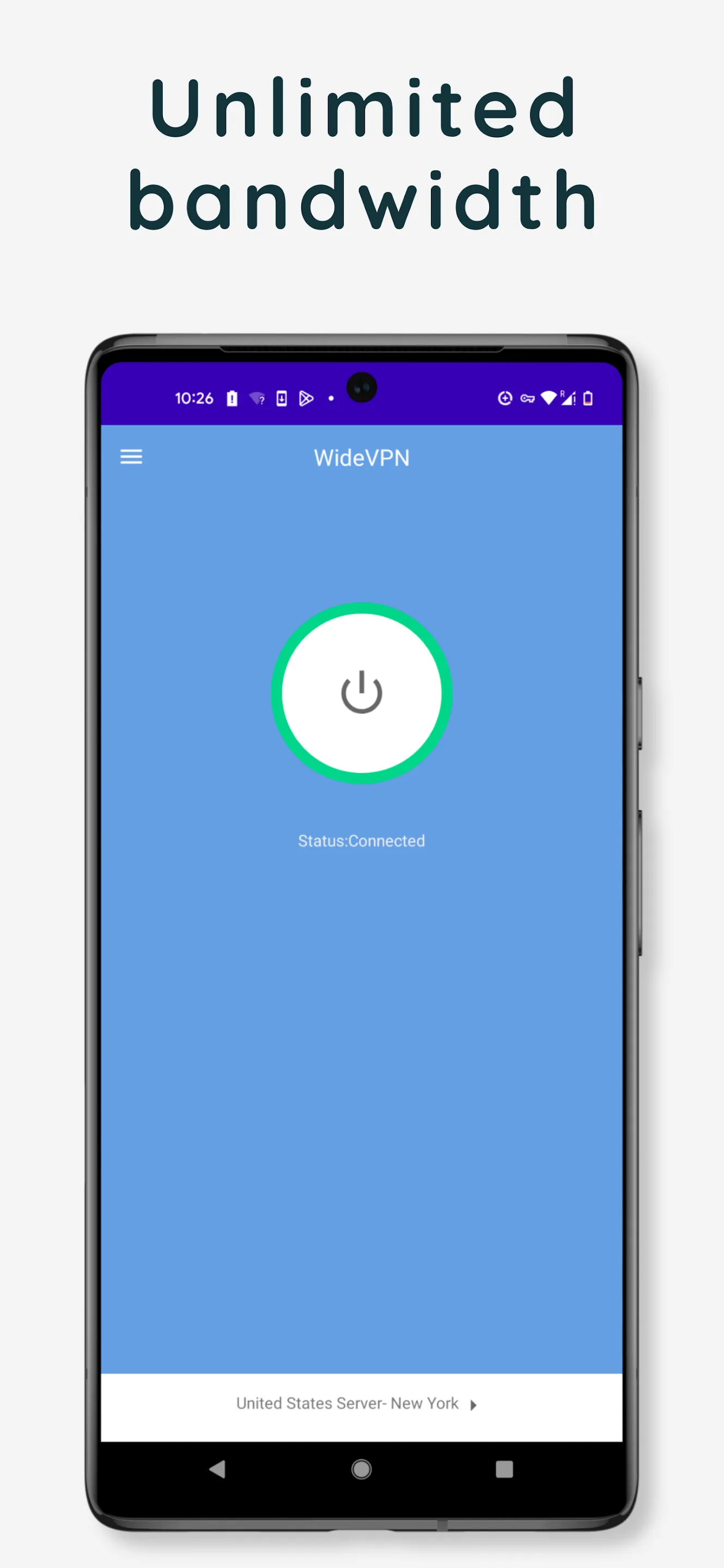 WideVPN -  Private & Fast VPN | Indus Appstore | Screenshot