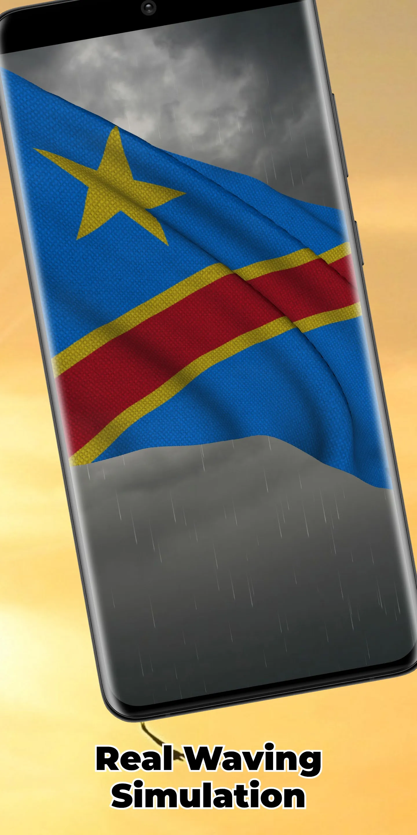 DR Congo Flag Live Wallpaper | Indus Appstore | Screenshot