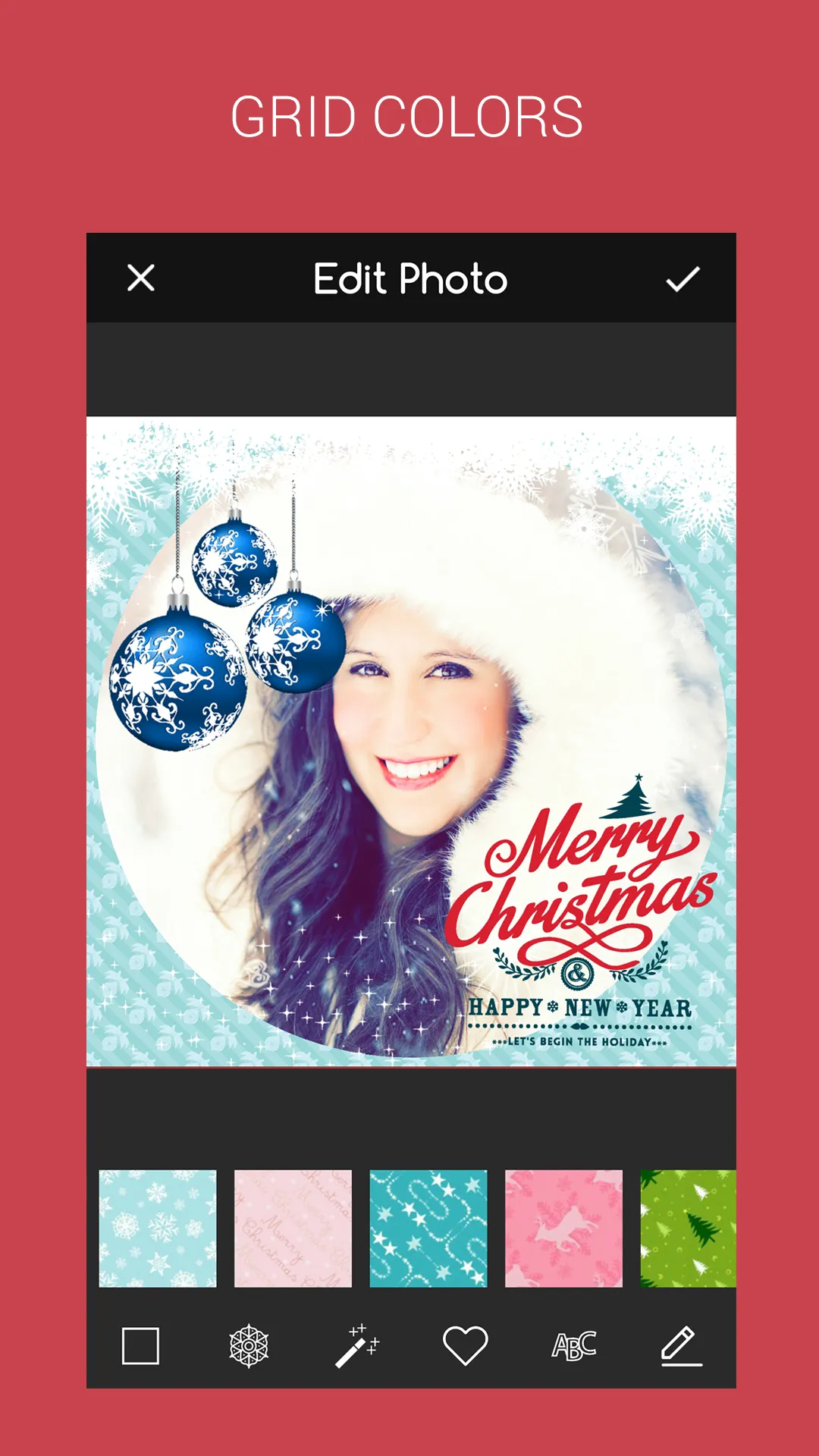 Christmas Grid Photo Collage | Indus Appstore | Screenshot