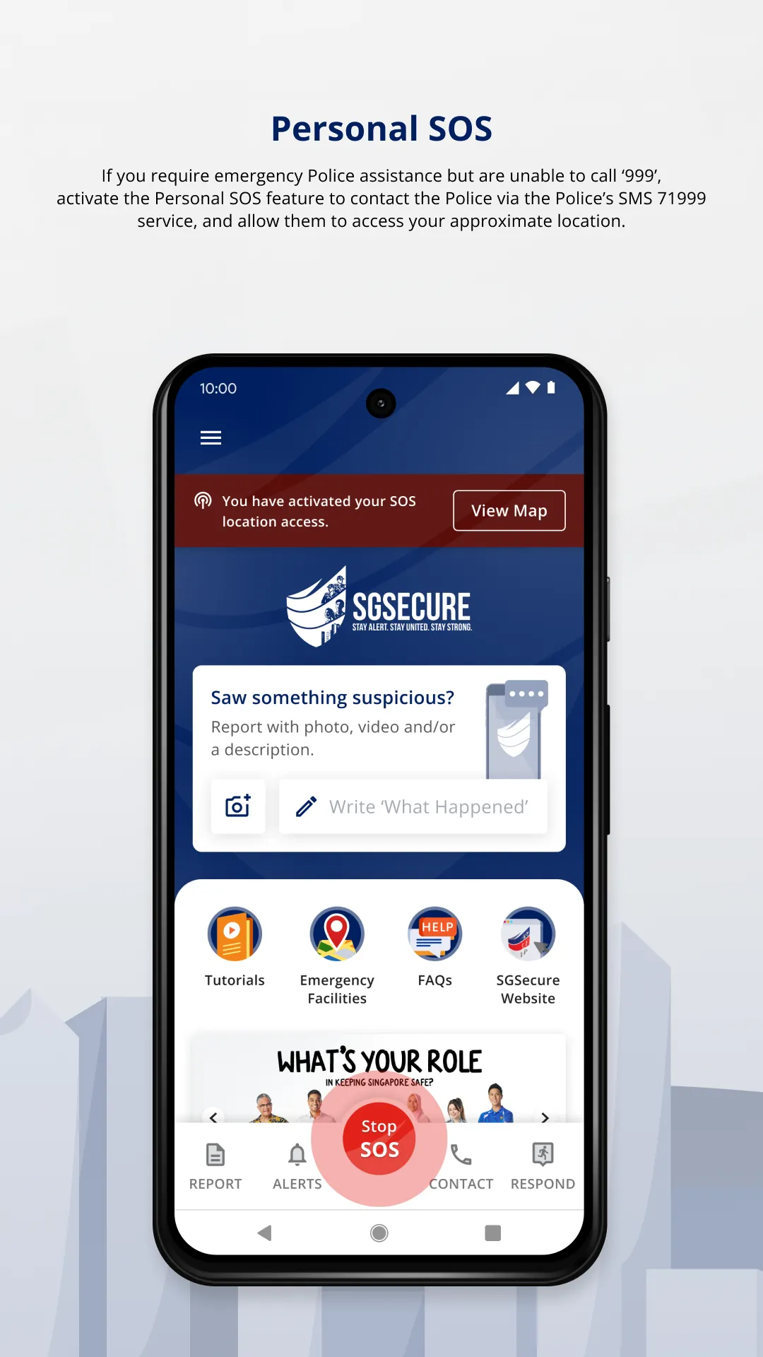 SGSecure | Indus Appstore | Screenshot