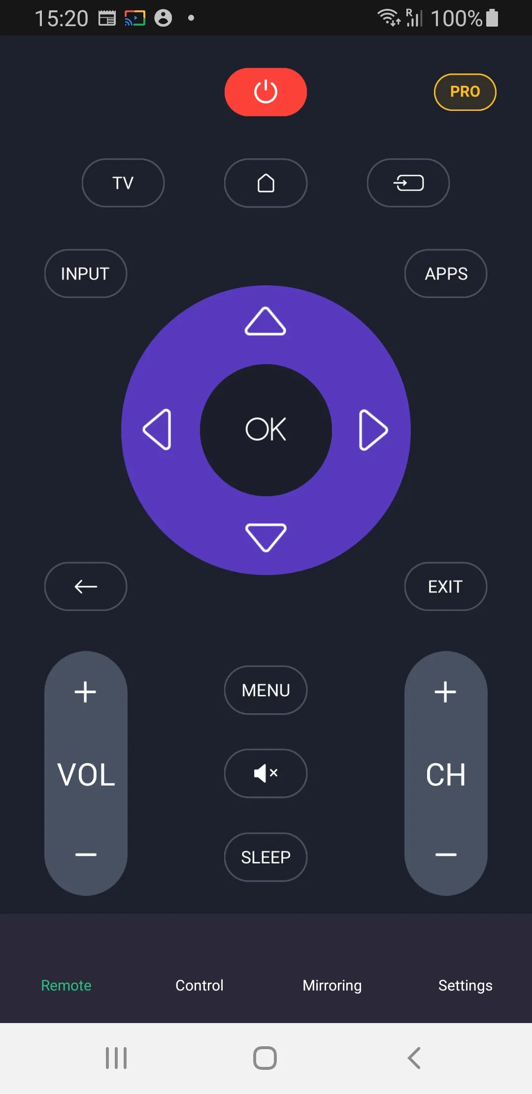 Panasonic Smart TV Remote | Indus Appstore | Screenshot