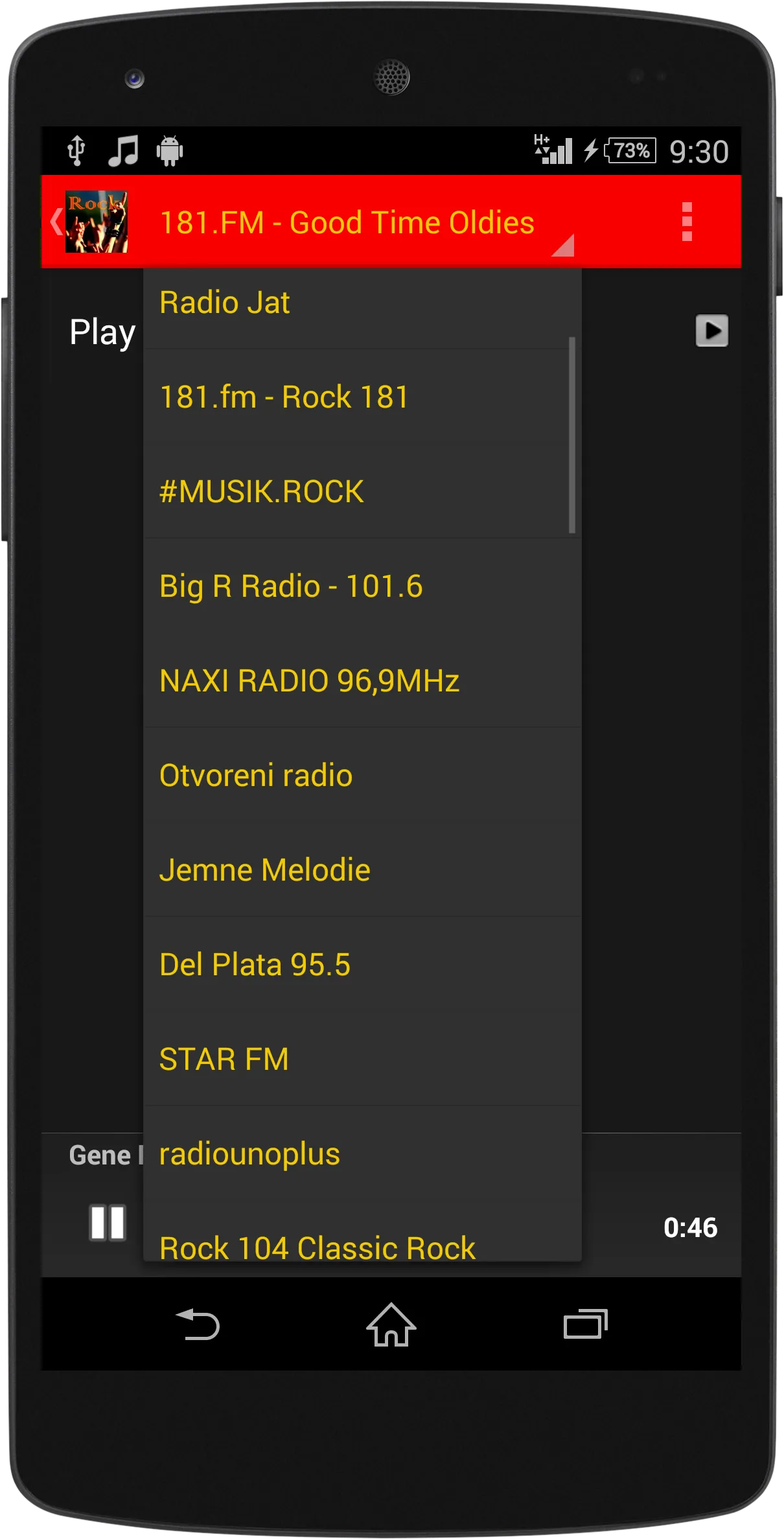 Rock Music RADIO | Indus Appstore | Screenshot