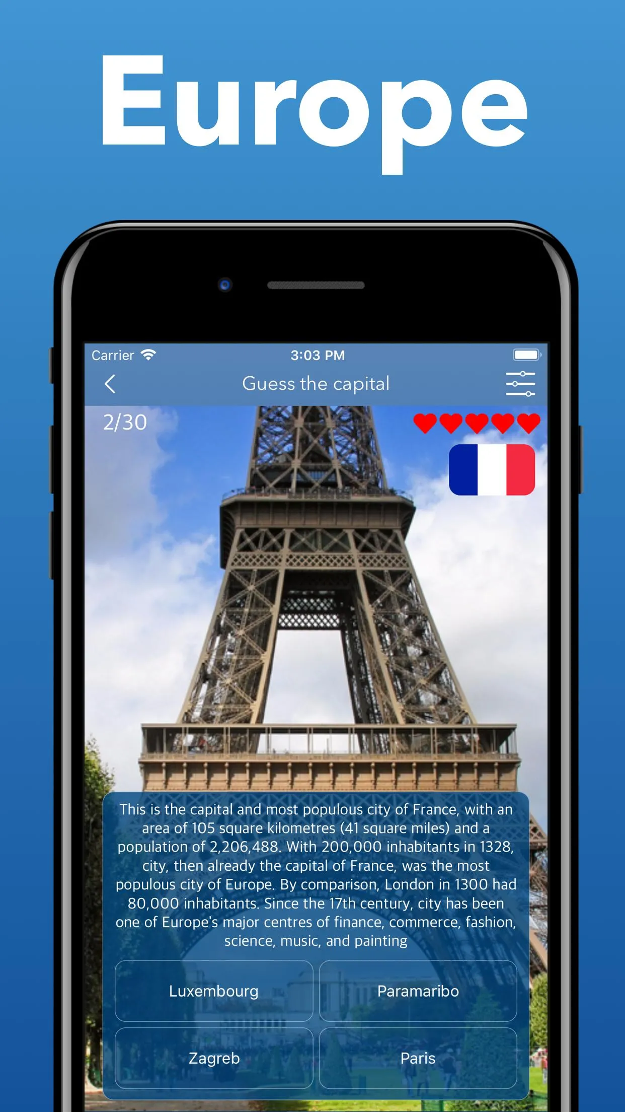 Capitals of the World - Quiz | Indus Appstore | Screenshot