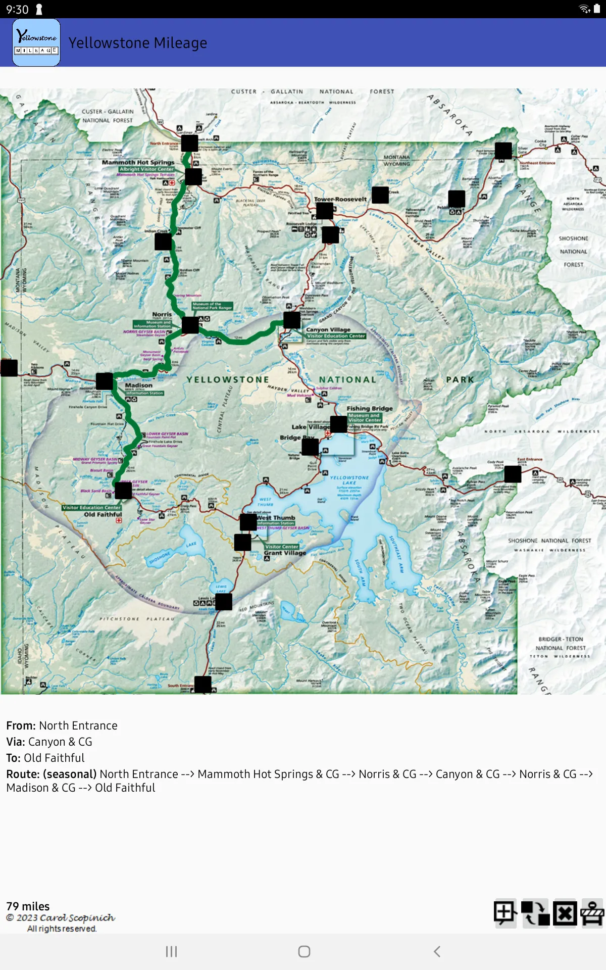 Yellowstone Mileage | Indus Appstore | Screenshot