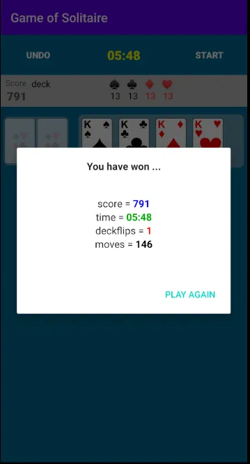 Game of Solitaire | Indus Appstore | Screenshot