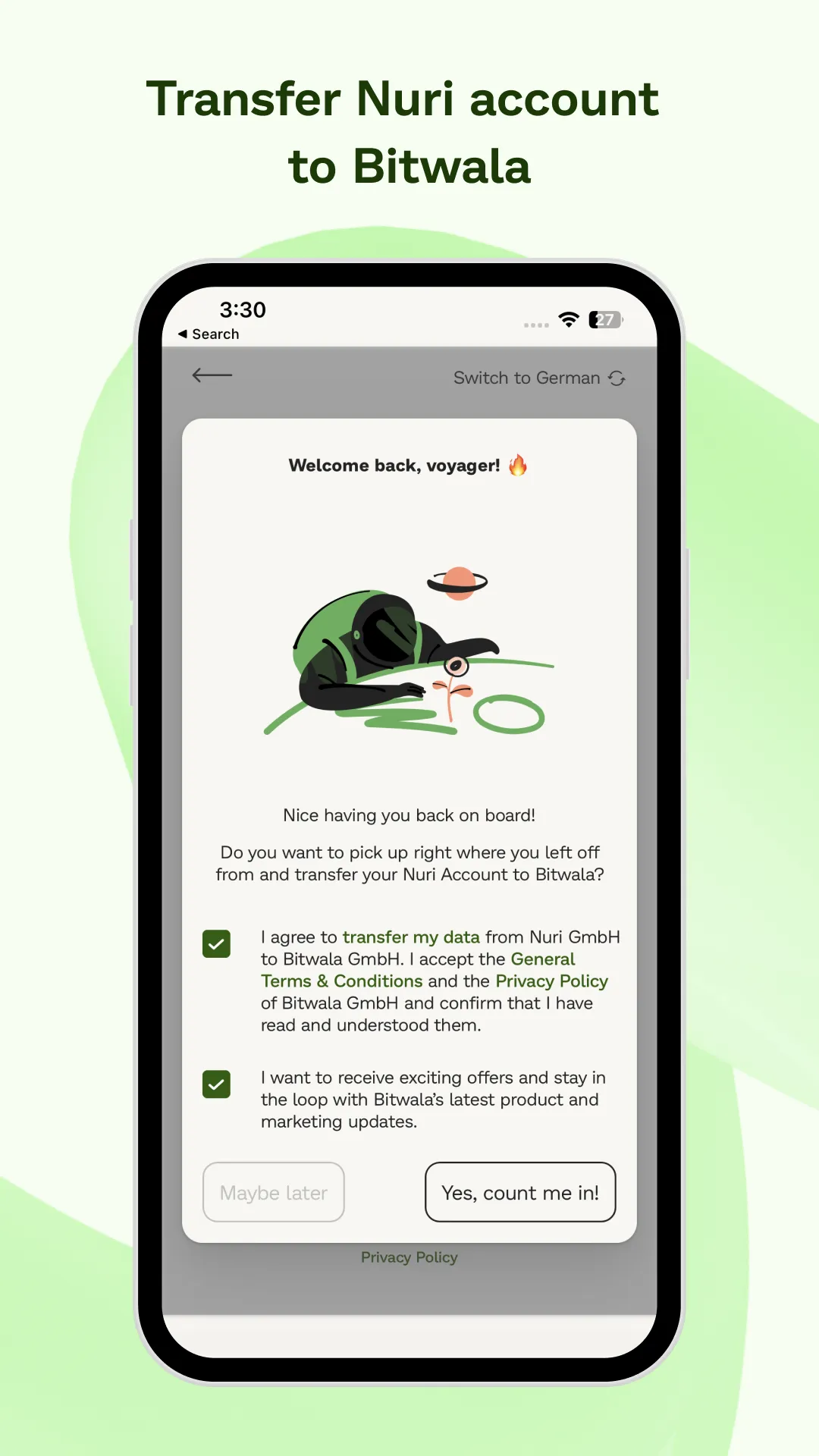 Bitwala - Buy Bitcoin & Ether | Indus Appstore | Screenshot