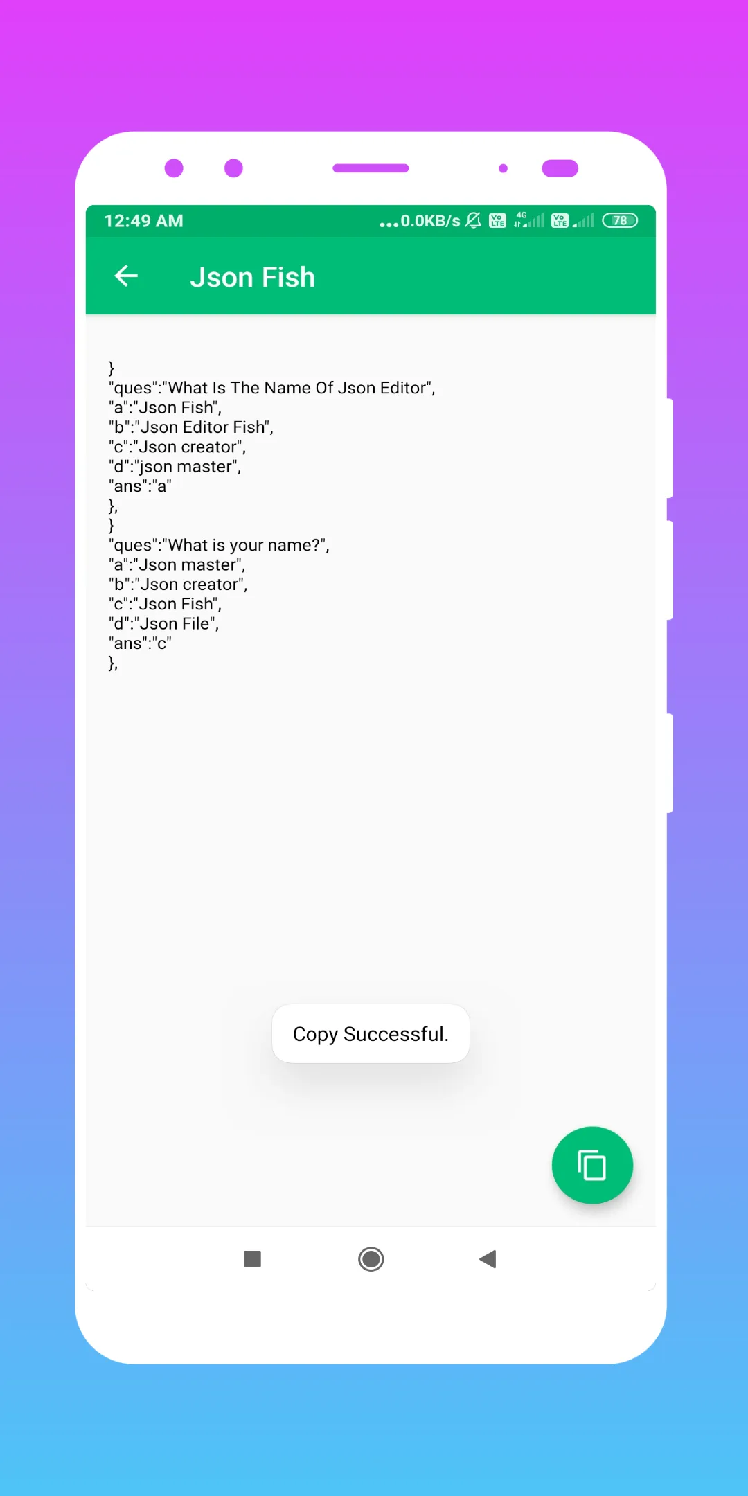 Json Fish - Json Editor and Cr | Indus Appstore | Screenshot