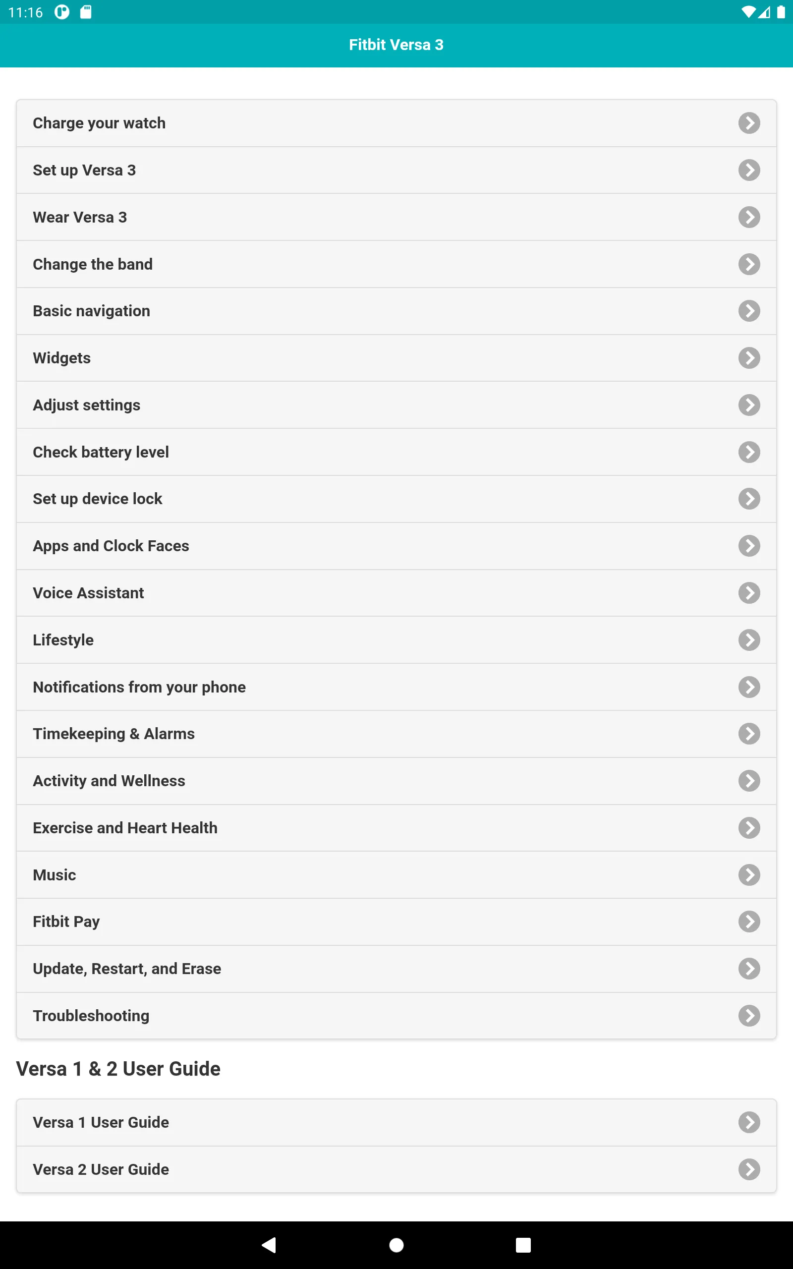 User guide for Fitbit Versa 3 | Indus Appstore | Screenshot