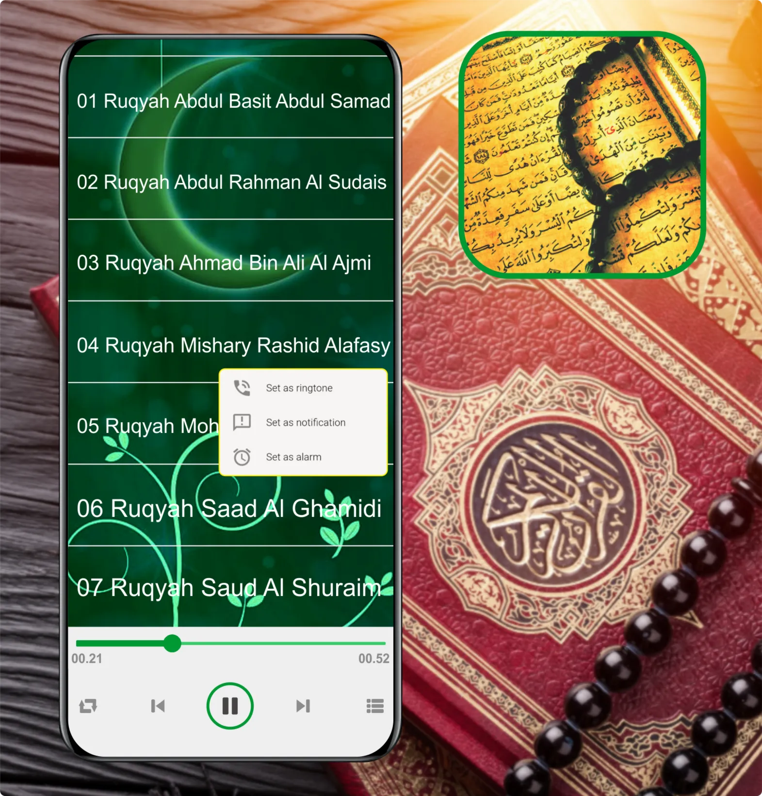 Ruqyah Mp3 Offline - 25 Sheikh | Indus Appstore | Screenshot